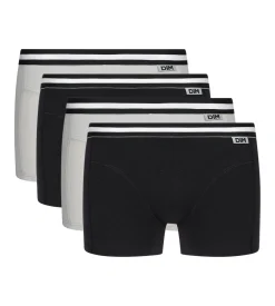Lot de 4 boxers noirs et gris ECODIM Coton