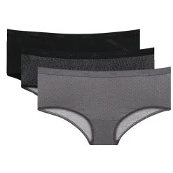 Lot de 3 boxers noirs Femme Les Pockets Coton