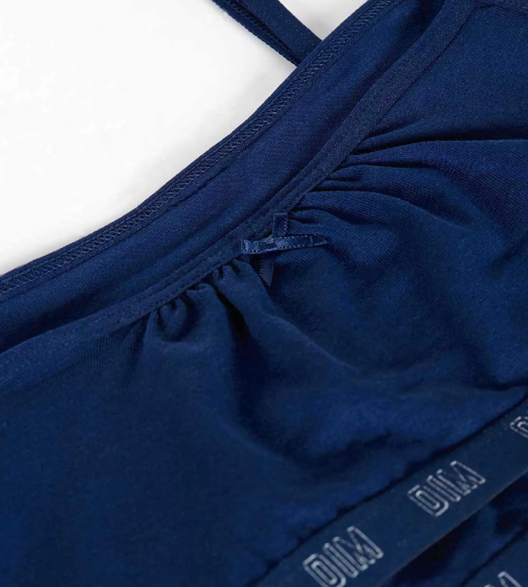 Lot de 2 brassières fille en coton bio Bleu Marine Dim Skin Care