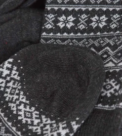 Lot de 2 chaussettes homme anthracite Coton Fancy