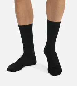 Lot de 2 chaussettes noires en fil d'Ecosse Homme