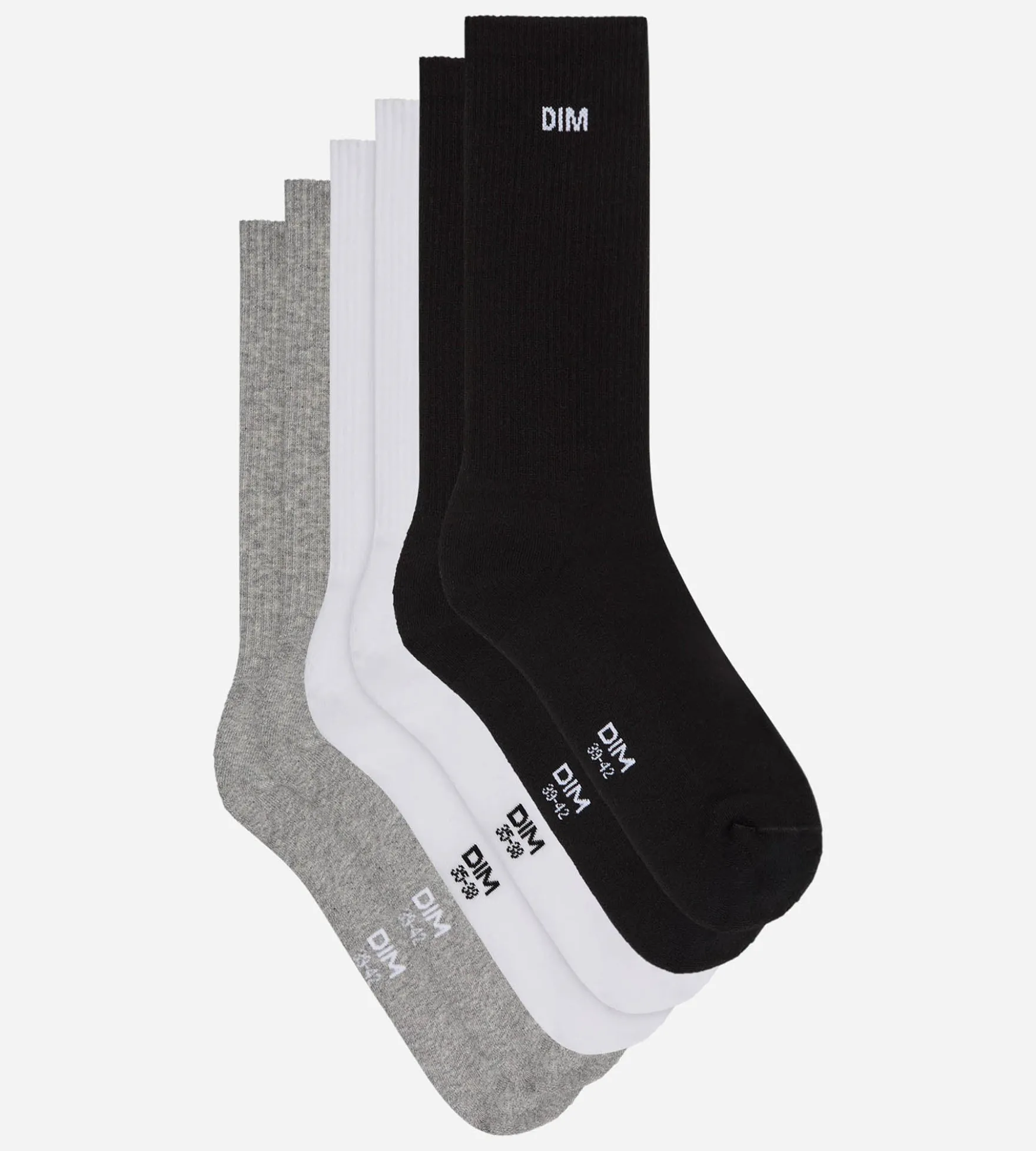Lot de 3 chaussettes sport femme noir, blanc et gris Original