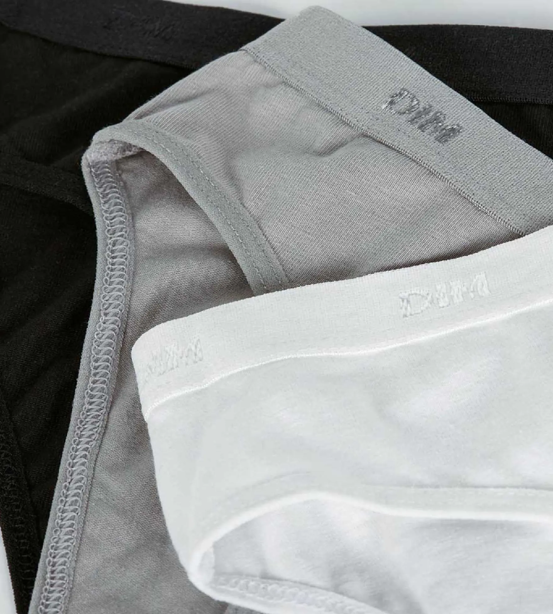Lot de 3 culottes blanche, noire, grise Les Pockets DIM Girl