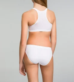 Lot de 2 culottes fille blanches - Pocket Micro