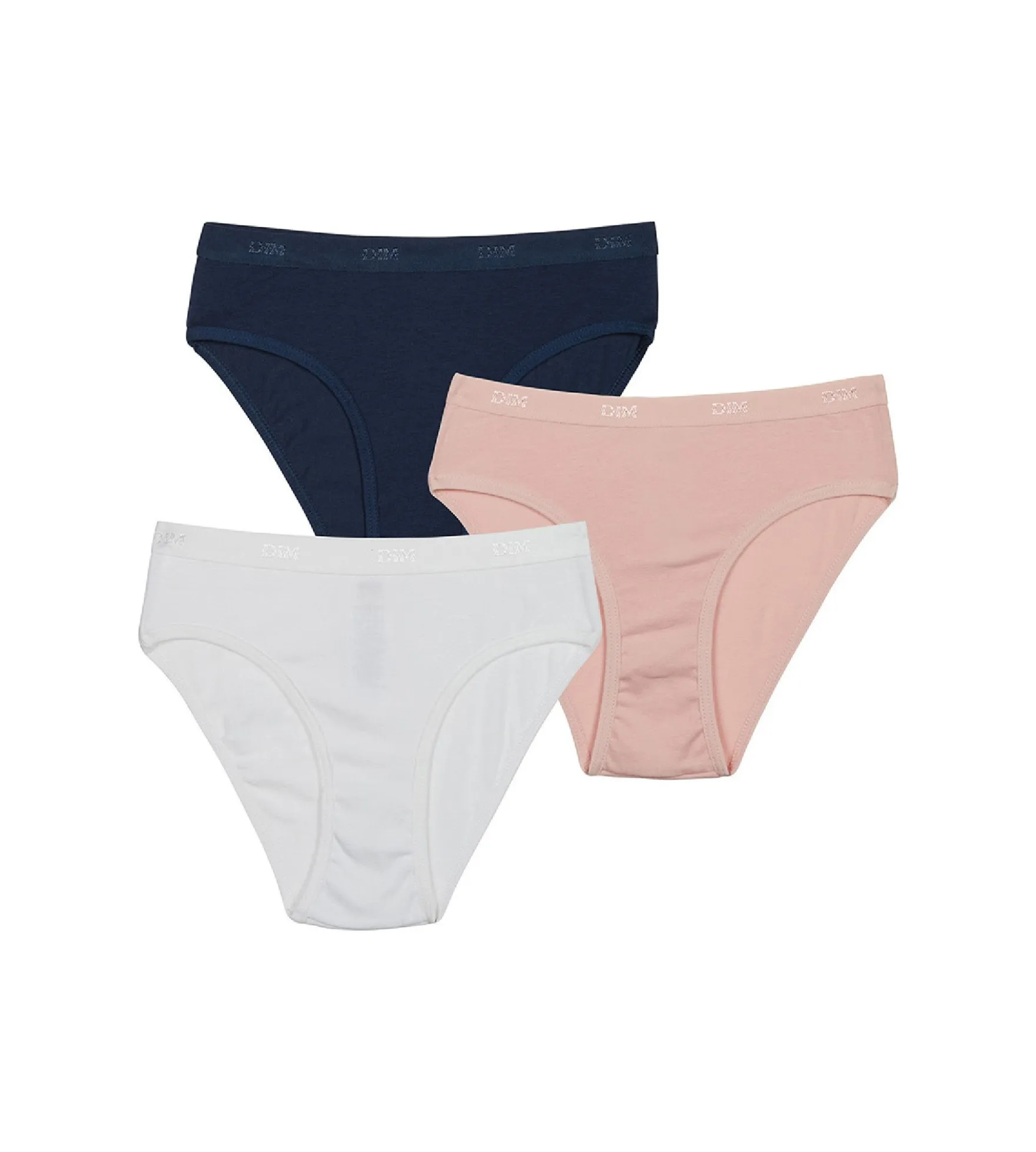 Lot de 3 culottes fille en coton stretch Clochette Bleu Les Pockets