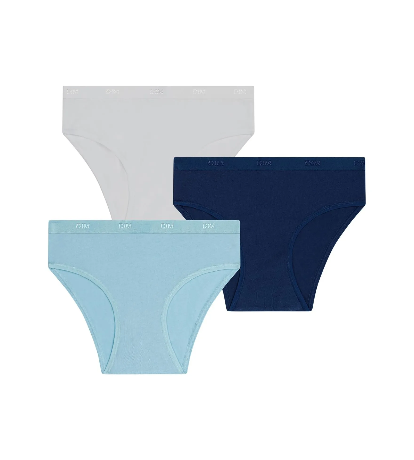 Lot de 3 culottes filles Azur Les Pockets Ecodim Kids