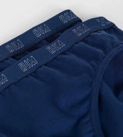 Lot de 2 culottes filles en coton bio Bleu Marine Dim Skin Care