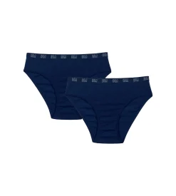 Lot de 2 culottes filles en coton bio Bleu Marine Dim Skin Care