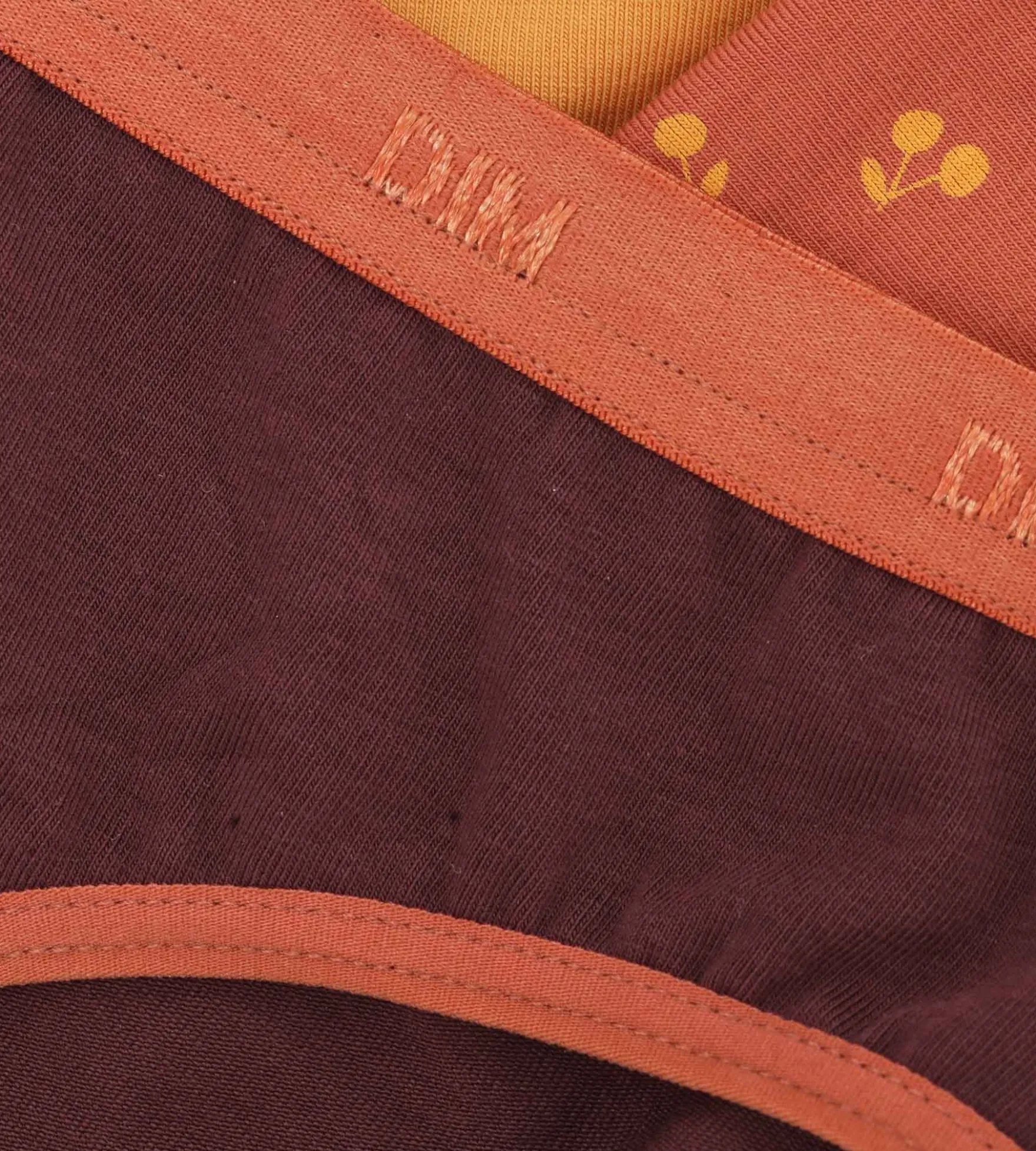Lot de 3 culottes filles en coton motifs cerises Chocolat Les Pockets
