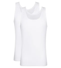 Lot de 2 débardeurs homme en coton Blanc EcoDim
