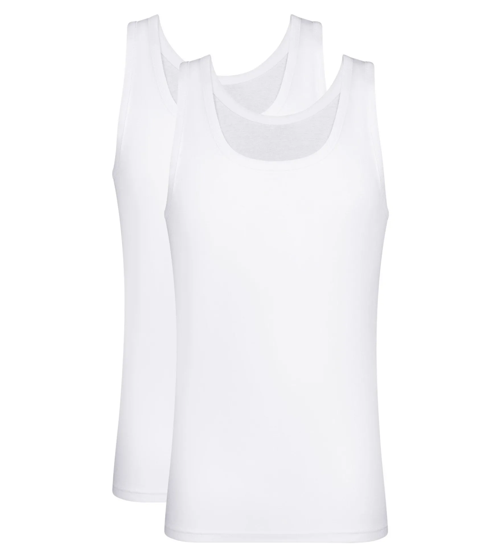 Lot de 2 débardeurs homme en coton Blanc EcoDim