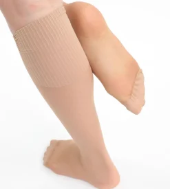 Lot de 2 mi-bas caramel AbsoluFlex transparents 20D