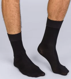Lot de 2 mi-chaussettes noir Homme Soft Touch
