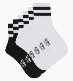Lot de 3 paires de chaussettes basses homme Blanc Noir EcoDim