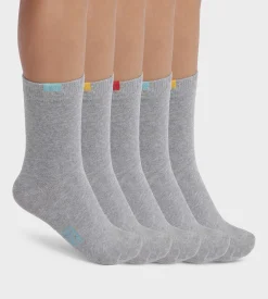 Lot de 5 paires de chaussettes enfant en coton Gris Chiné EcoDim