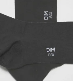 Lot de 2 paires de chaussettes femme en viscose Anthracite Dim Bambou