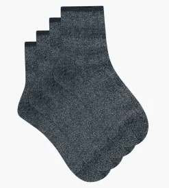 Lot de 2 paires de chaussettes femme lurex Noir Dim Mode