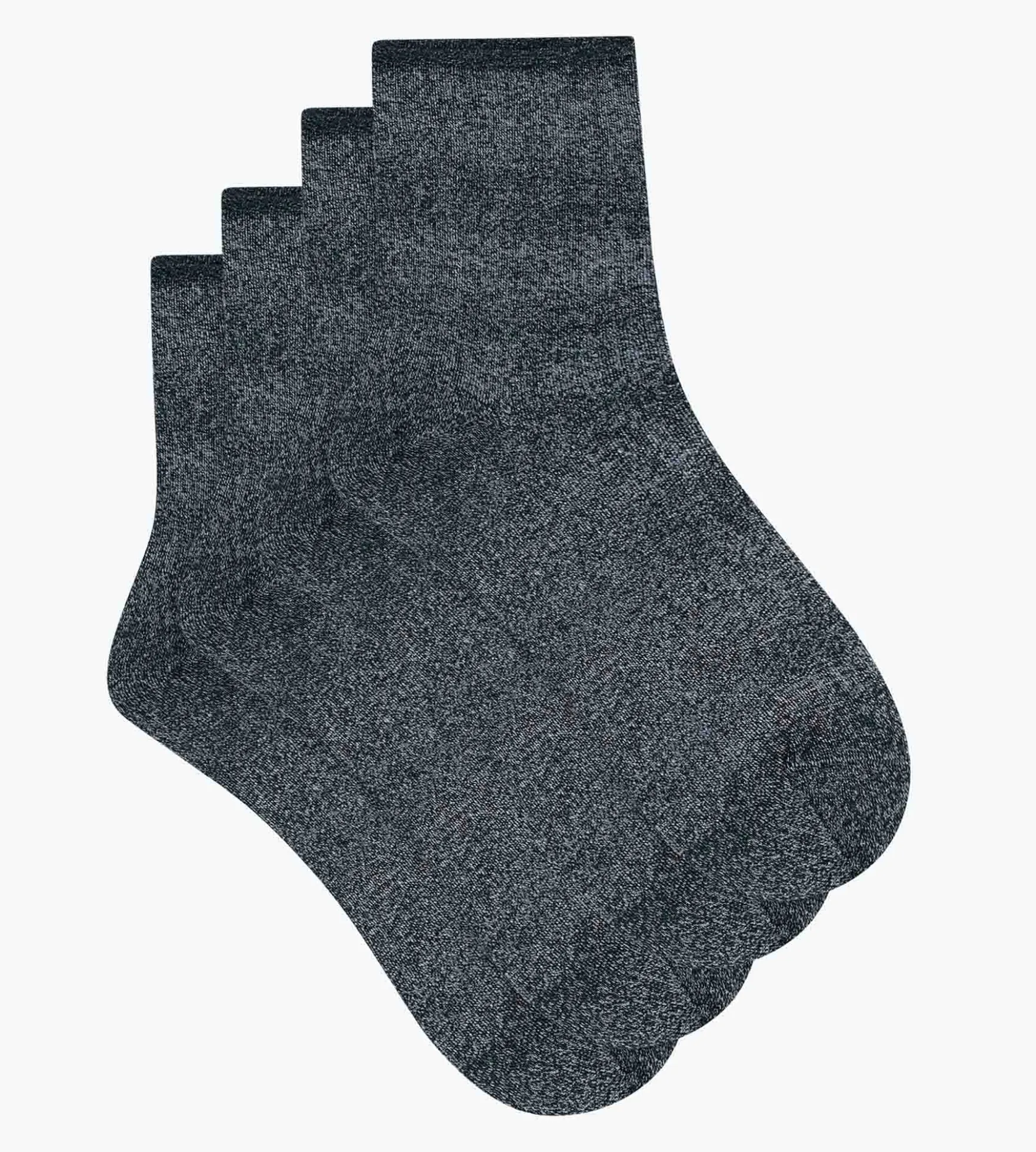 Lot de 2 paires de chaussettes femme lurex Noir Dim Mode