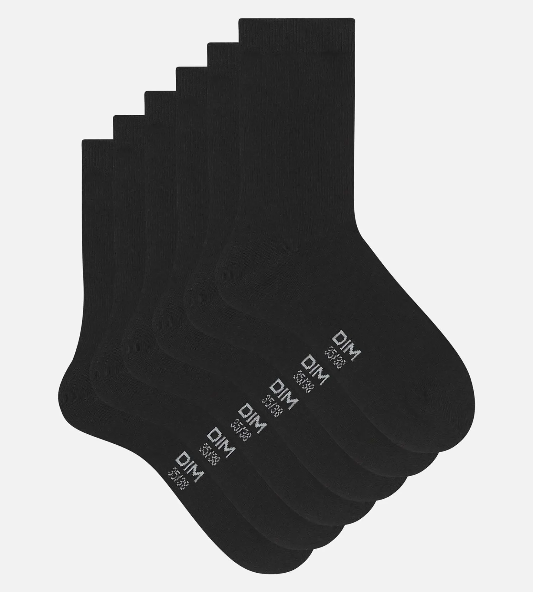 Lot de 3 paires de chaussettes femme Noir Coton Nice Price