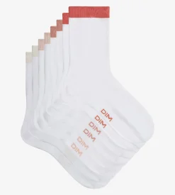 Lot de 4 paires de chaussettes femme Blanc EcoDim Mode