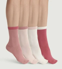 Lot de 4 paires de chaussettes femme Rose EcoDim Mode