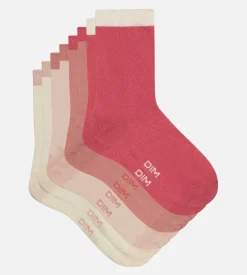 Lot de 4 paires de chaussettes femme Rose EcoDim Mode