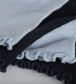 Lot de 2 paires de chaussettes femme à volants Marine Dim Modal