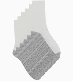 Lot de 3 paires de chaussettes homme en coton Blanc Gris EcoDim Sport