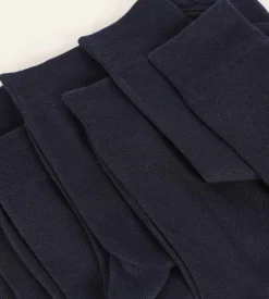 Lot de 3 paires de chaussettes homme Bleu Marine Dim Coton