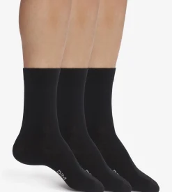 Lot de 3 paires de chaussettes homme Noir Dim Coton Confort