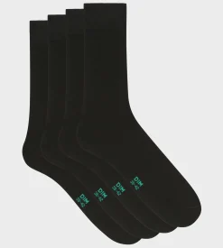 Lot de 2 paires de chaussettes homme en coton bio Noir Dim Good