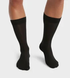 Lot de 2 paires de chaussettes homme en coton bio Noir Dim Good