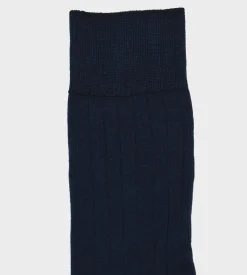 Lot de 2 paires de chaussettes homme Bleu Marine en fil d’Écosse Dim