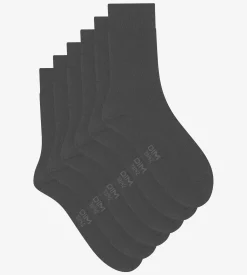Lot de 3 paires de chaussettes homme Anthracite Dim Coton Confort