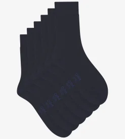 Lot de 3 paires de chaussettes homme Bleu Marine Dim Coton Confort