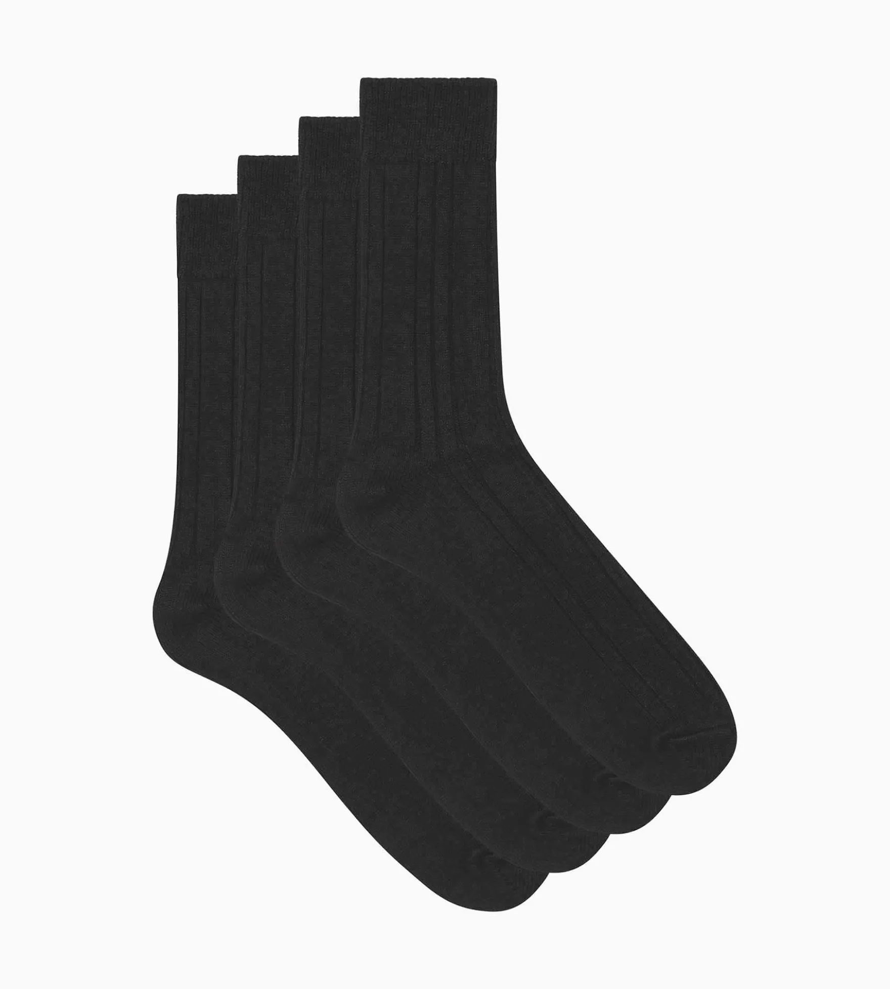 Lot de 2 paires de chaussettes homme Noir Bambou