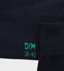 Lot de 2 paires de chaussettes homme en coton bio Bleu Marine Dim Good