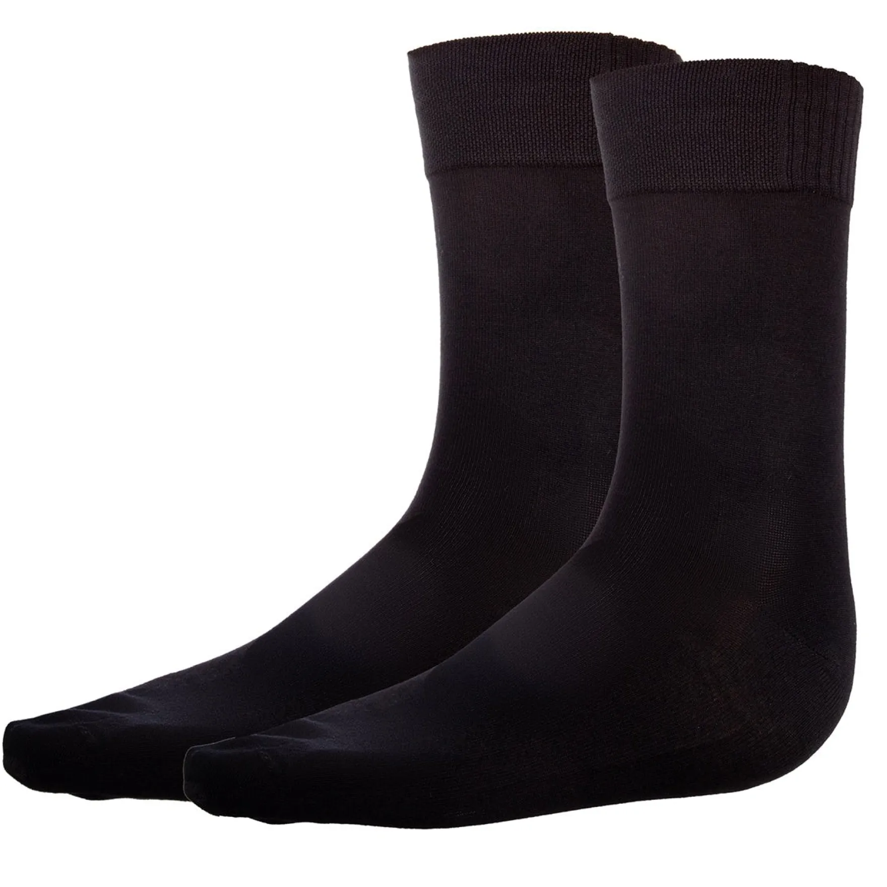 Lot de 2 paires de chaussettes homme en viscose noire Dim Bambou