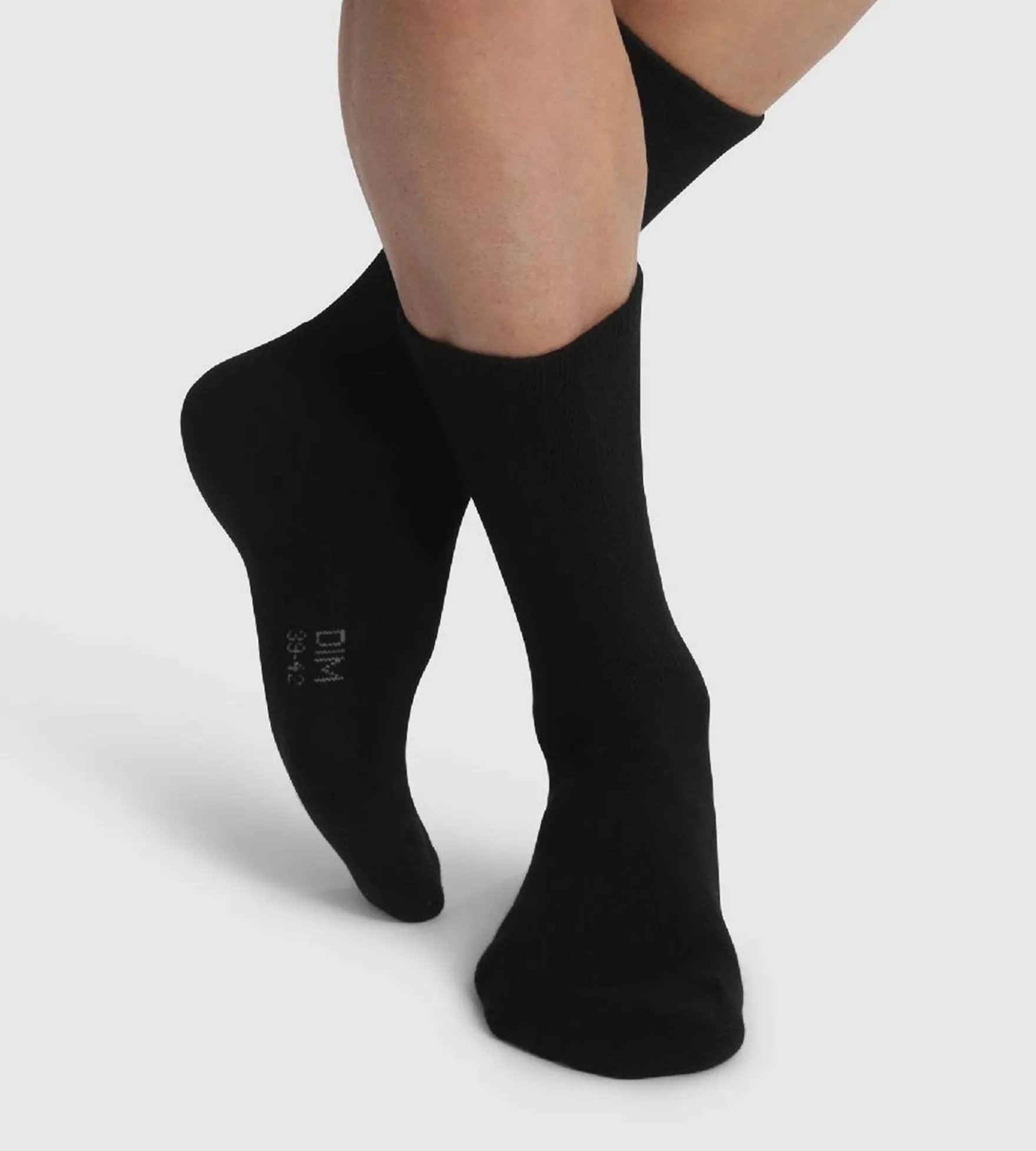 Lot de 2 Paires de chaussettes Noires pour homme spécial Outdoor