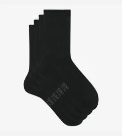 Lot de 2 paires de chaussettes noires Femme en coton modal