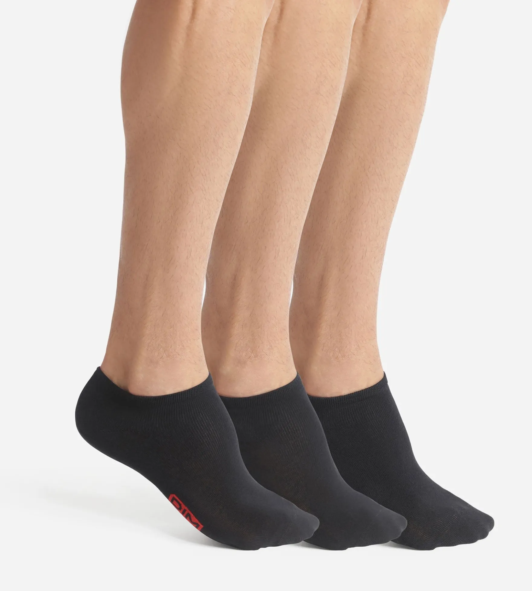 Lot de 3 paires de socquettes homme Noir Dim Coton