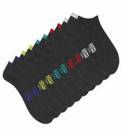 Lot de 5 paires de socquettes homme en coton Gris Moyen EcoDim