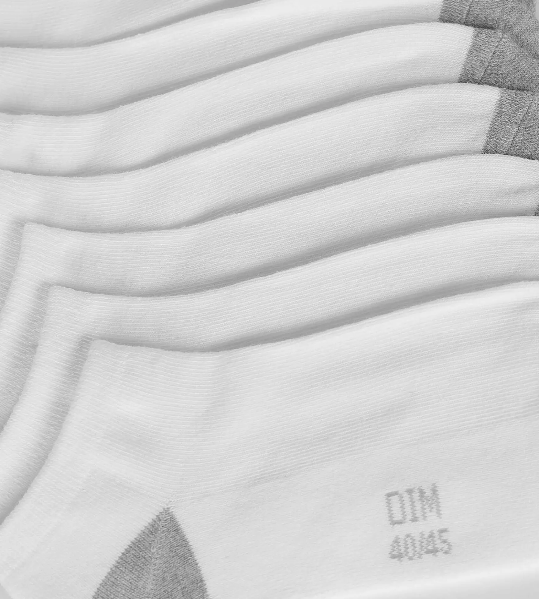 Lot de 5 paires de socquettes homme en coton Blanc EcoDim Sport