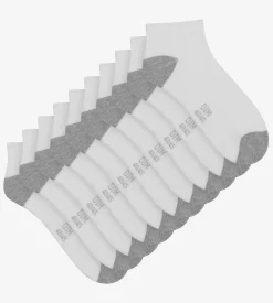 Lot de 5 paires de socquettes homme en coton Blanc EcoDim Sport