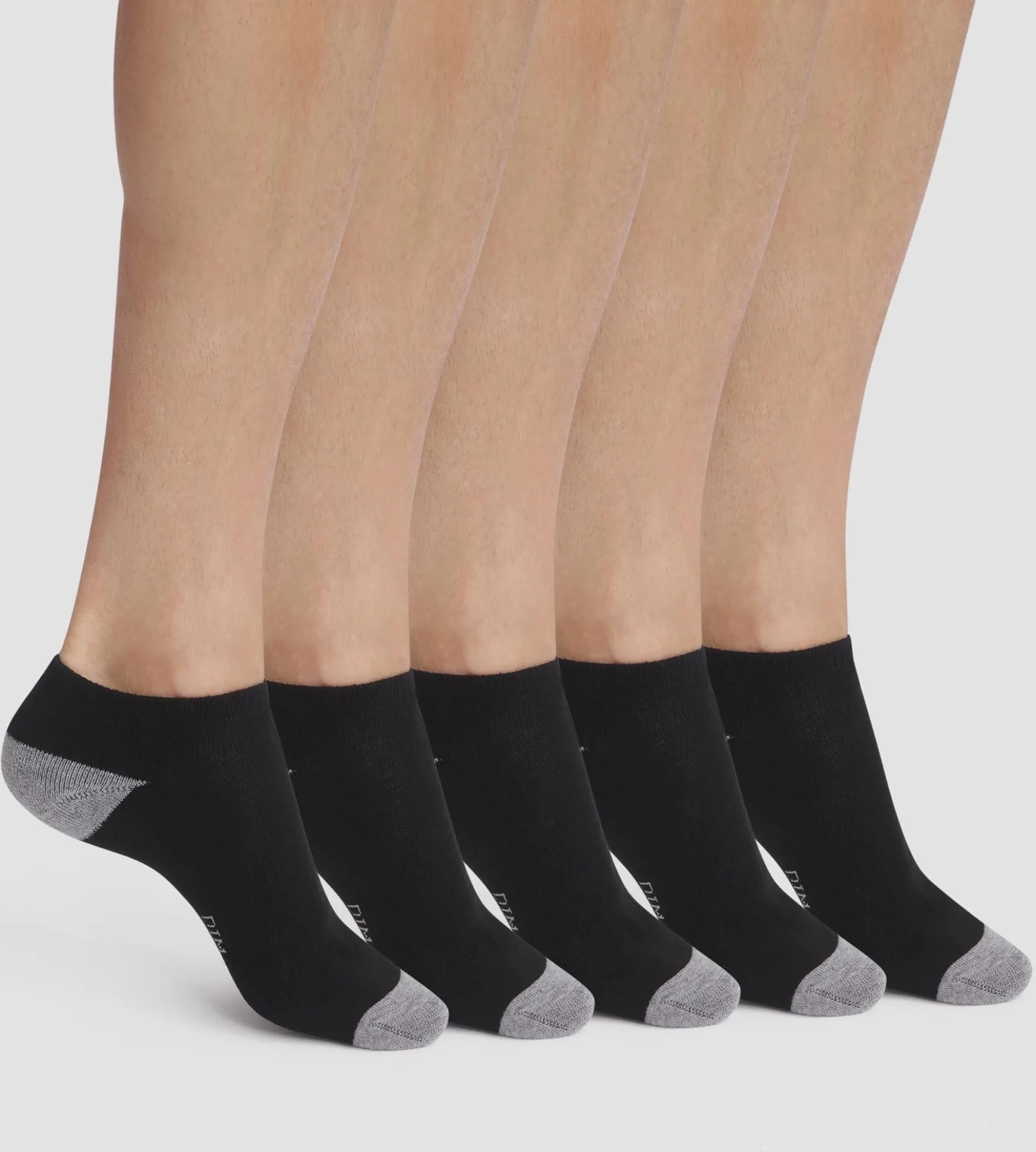 Lot de 5 paires de socquettes homme en coton Noir EcoDim Sport