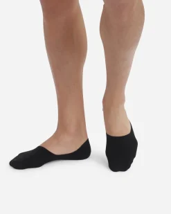 Lot de 2 protège-pieds noirs en coton Homme