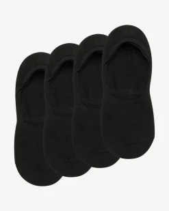 Lot de 2 protège-pieds noirs en coton Homme