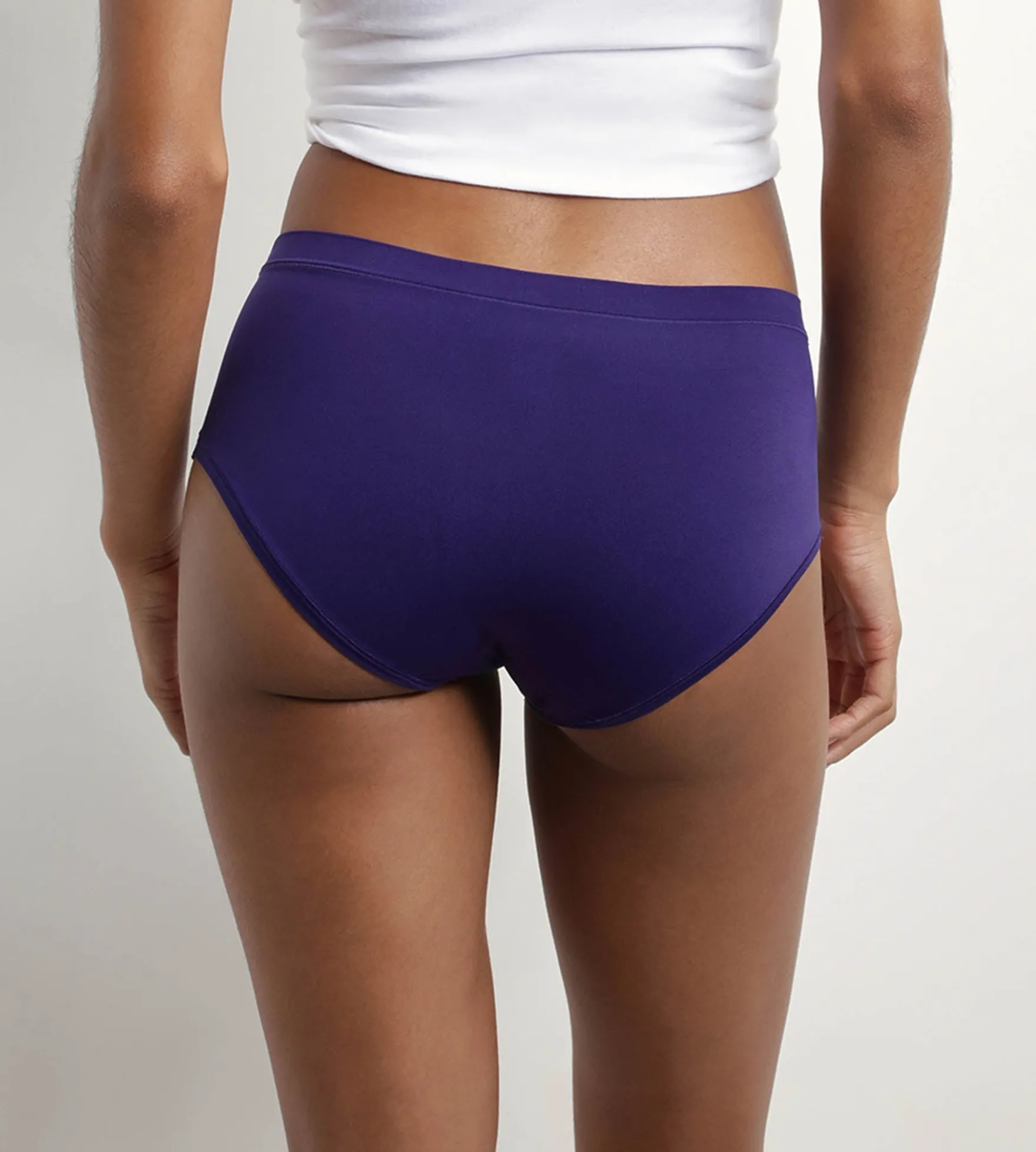 Lot de 2 shorties femme en microfibre Fuchsia et Violet Oh My Dim’s