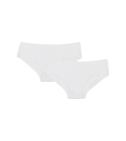 Lot de 2 shorties fille blancs - Pocket Micro