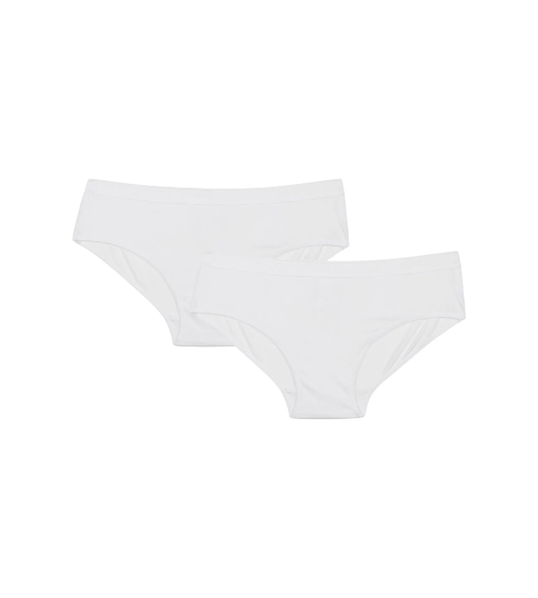 Lot de 2 shorties fille blancs - Pocket Micro